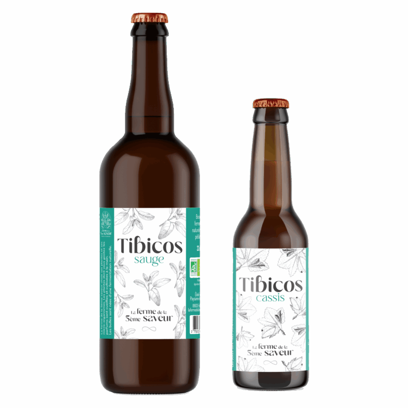 Kéfirs parfumés aux plantes aromatiques en agriculture biologique